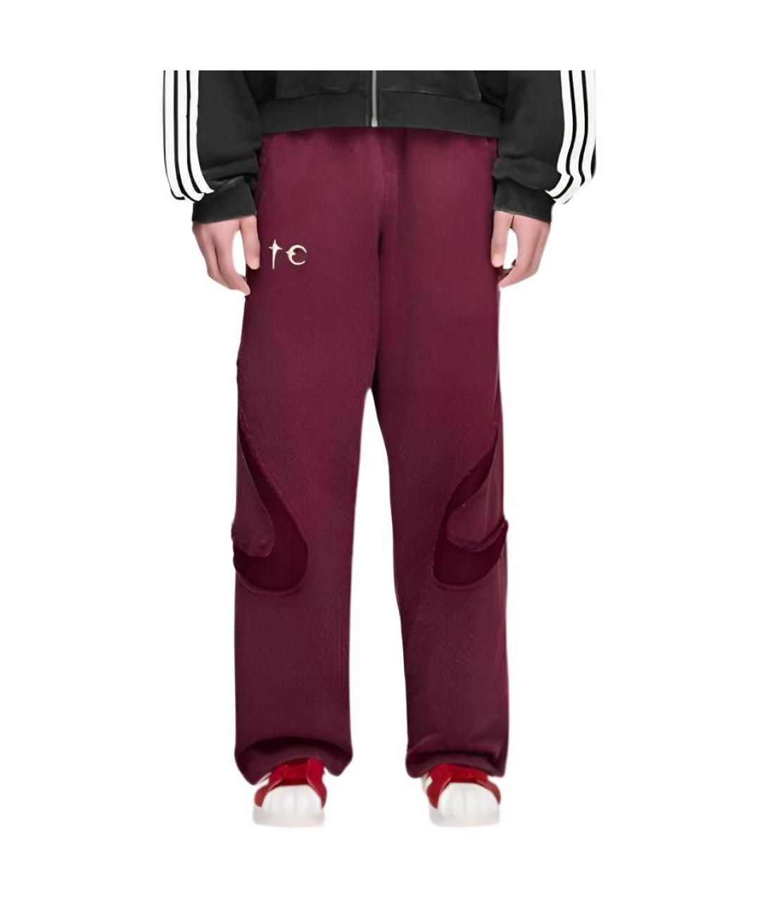 ADIDAS Бордовые спортивные брюки и шорты, фото 3