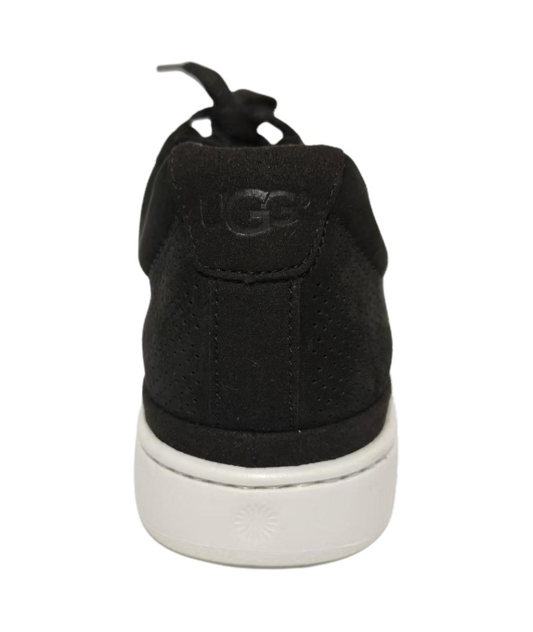 UGG AUSTRALIA Черные кожаные высокие кроссовки / кеды, фото 4