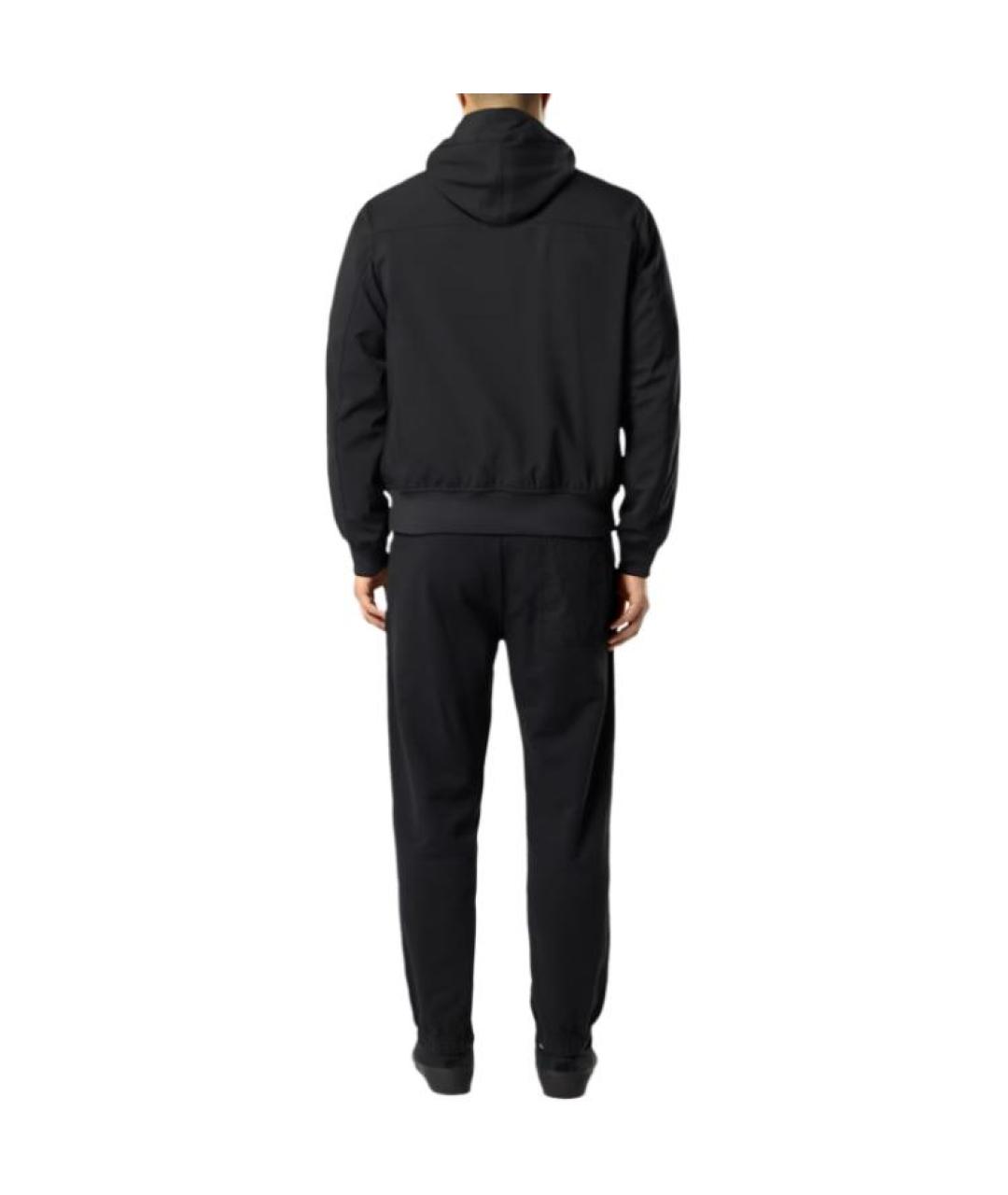 STONE ISLAND Черные прямые брюки, фото 4