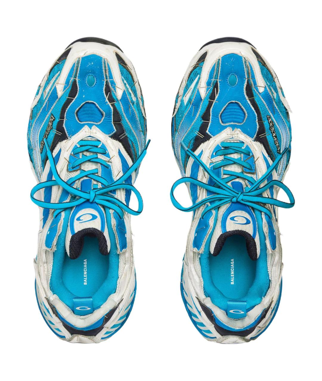 BALENCIAGA Синие низкие кроссовки / кеды, фото 5