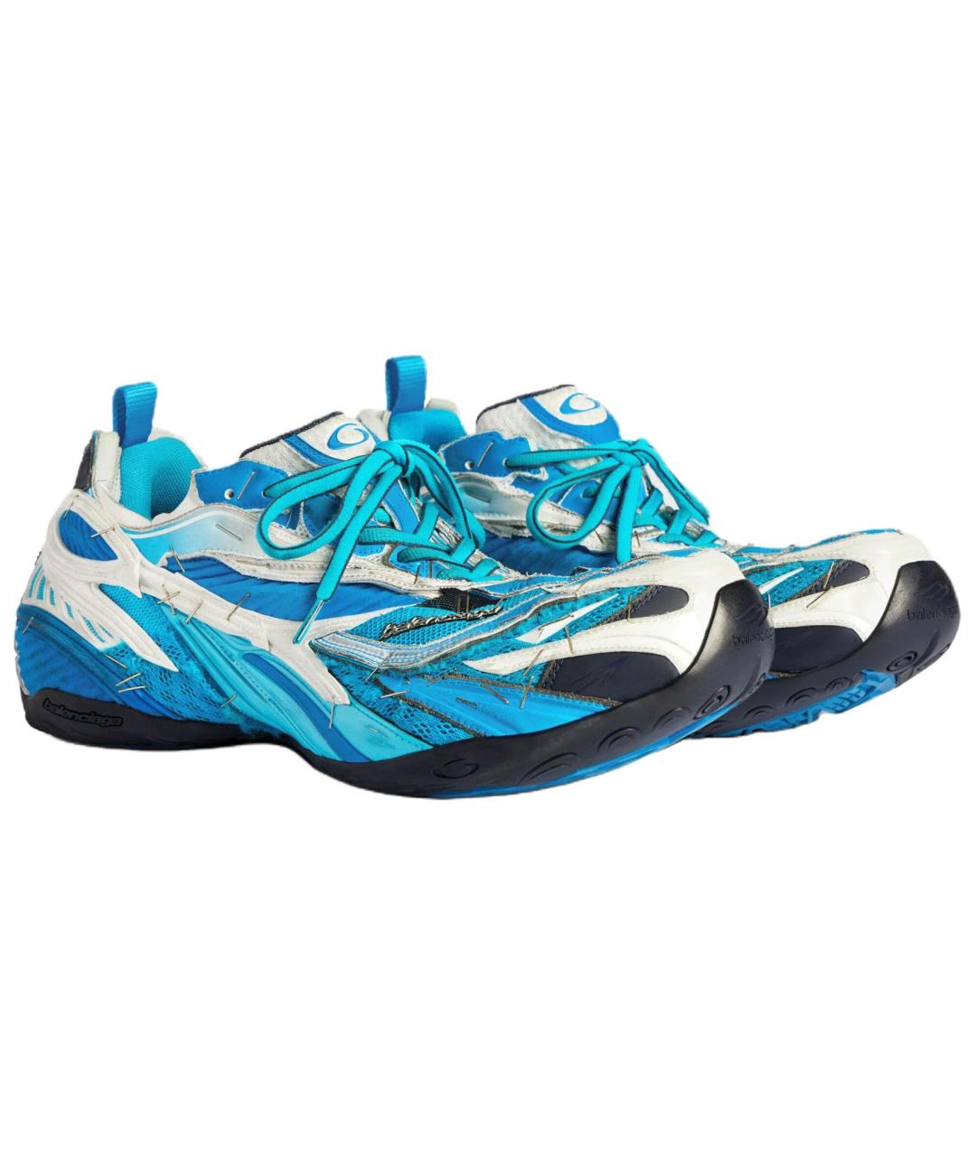 BALENCIAGA Синие низкие кроссовки / кеды, фото 3