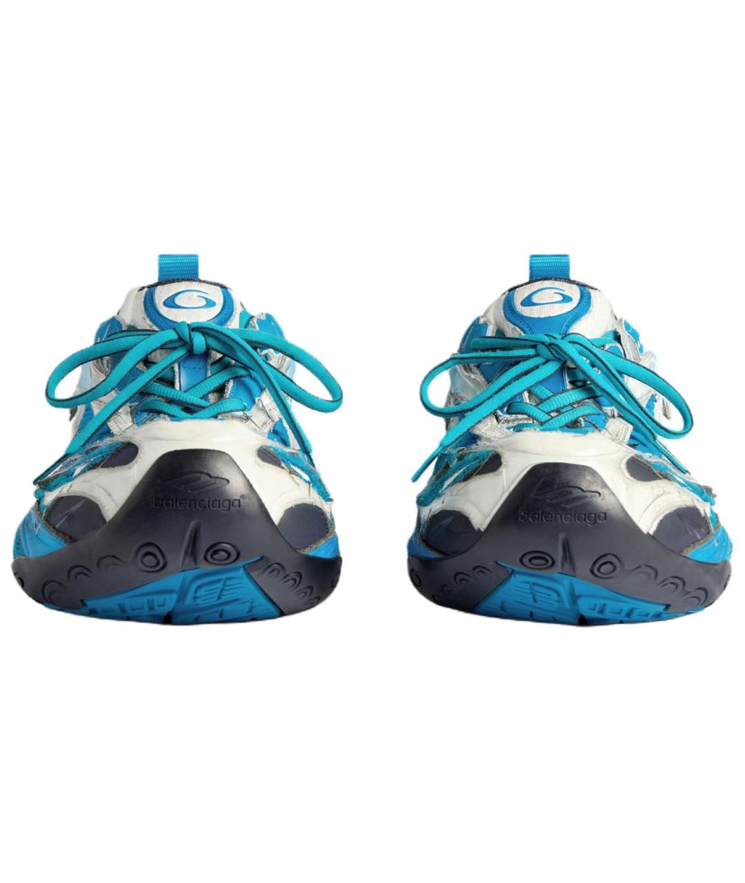 BALENCIAGA Синие низкие кроссовки / кеды, фото 4