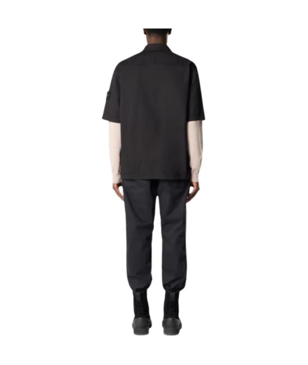 STONE ISLAND Черная классическая рубашка, фото 4
