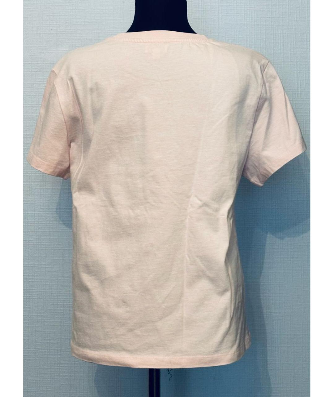 KENZO Розовая хлопковая футболка, фото 2