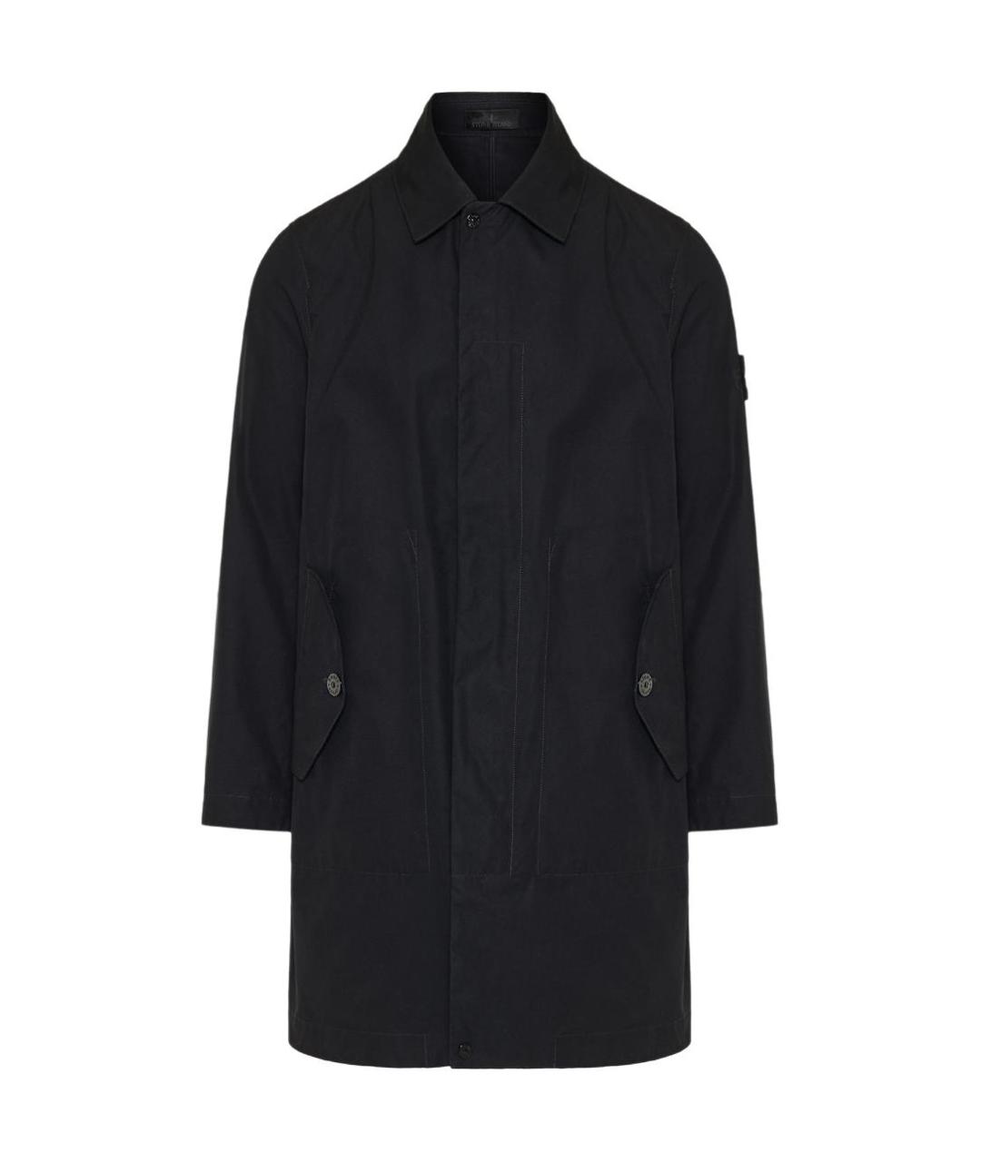 STONE ISLAND Черный тренч / плащ, фото 1