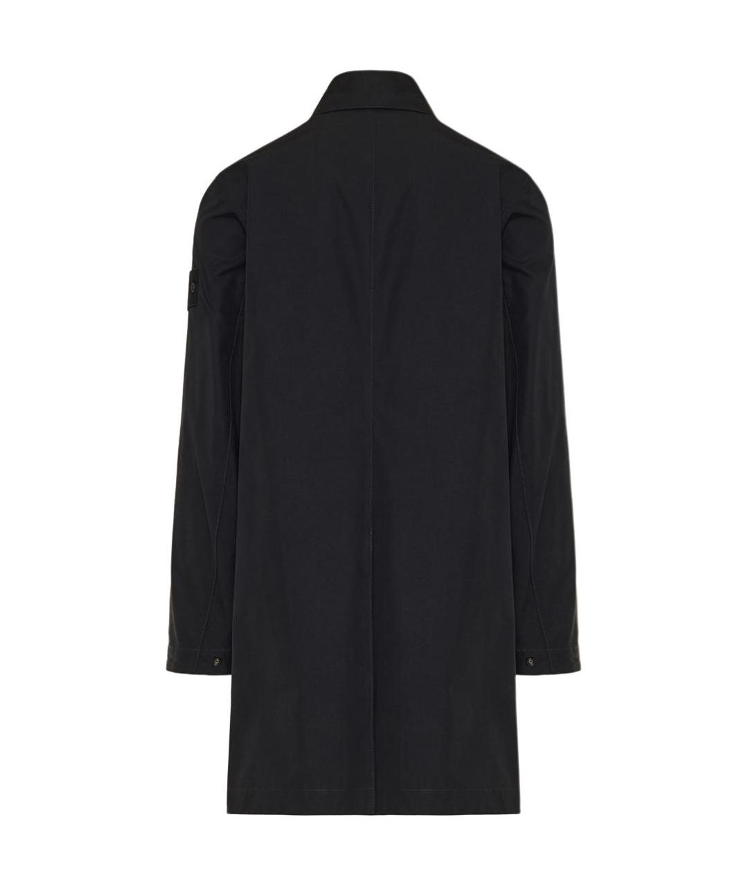 STONE ISLAND Черный тренч / плащ, фото 2