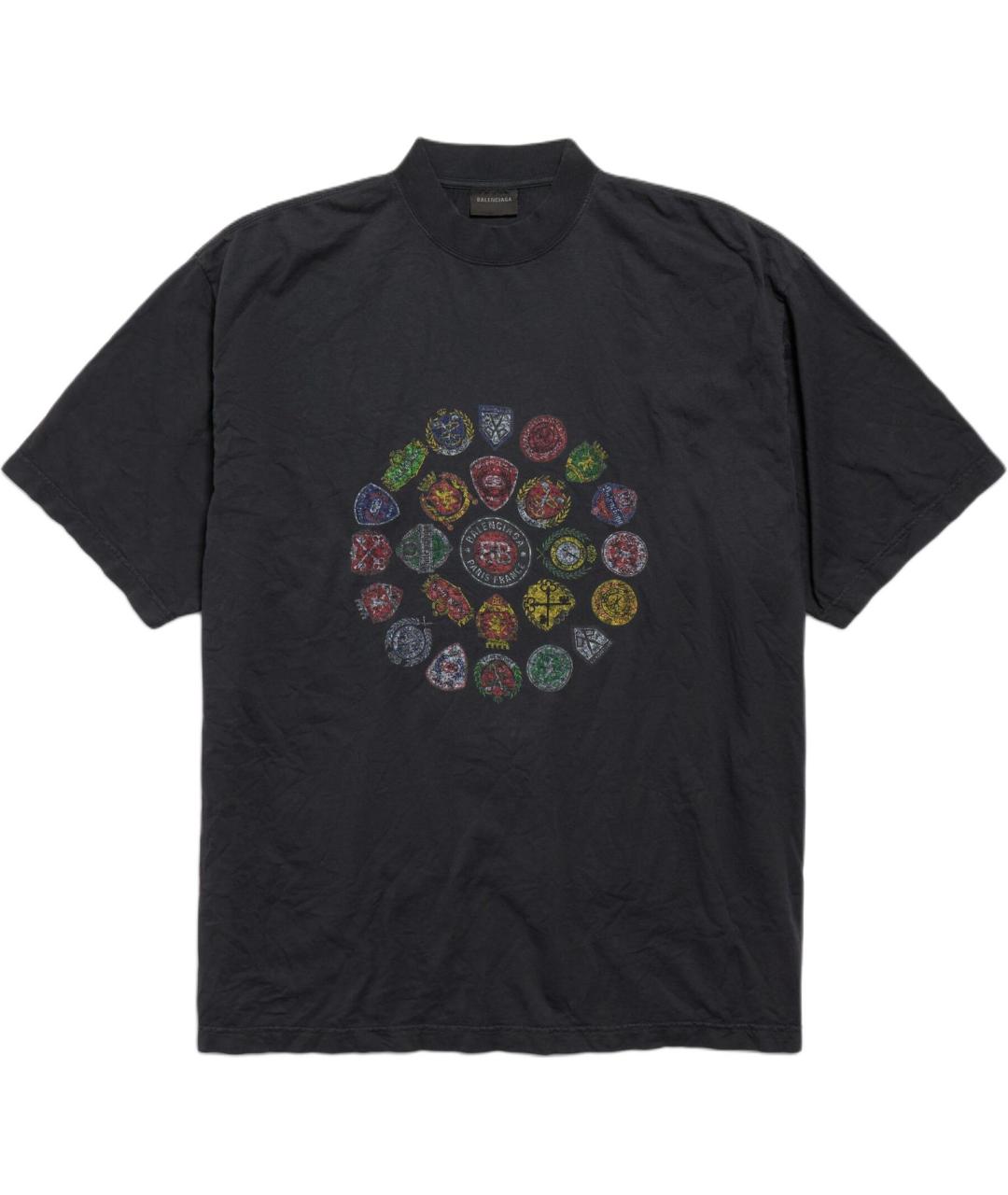 BALENCIAGA Черная футболка, фото 1