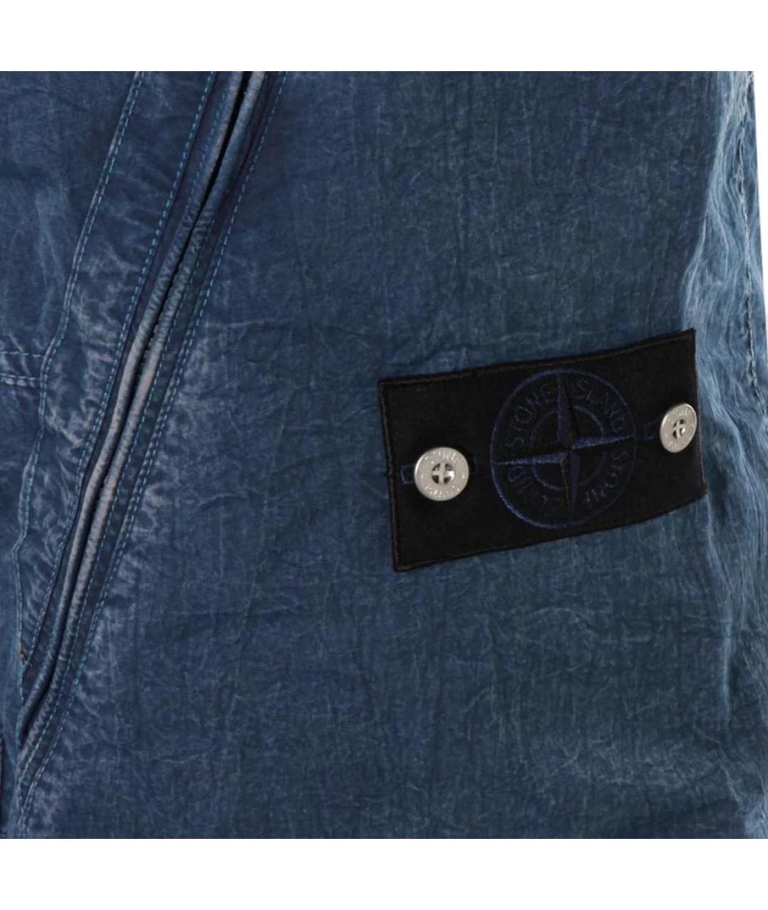 STONE ISLAND Синие прямые джинсы, фото 5