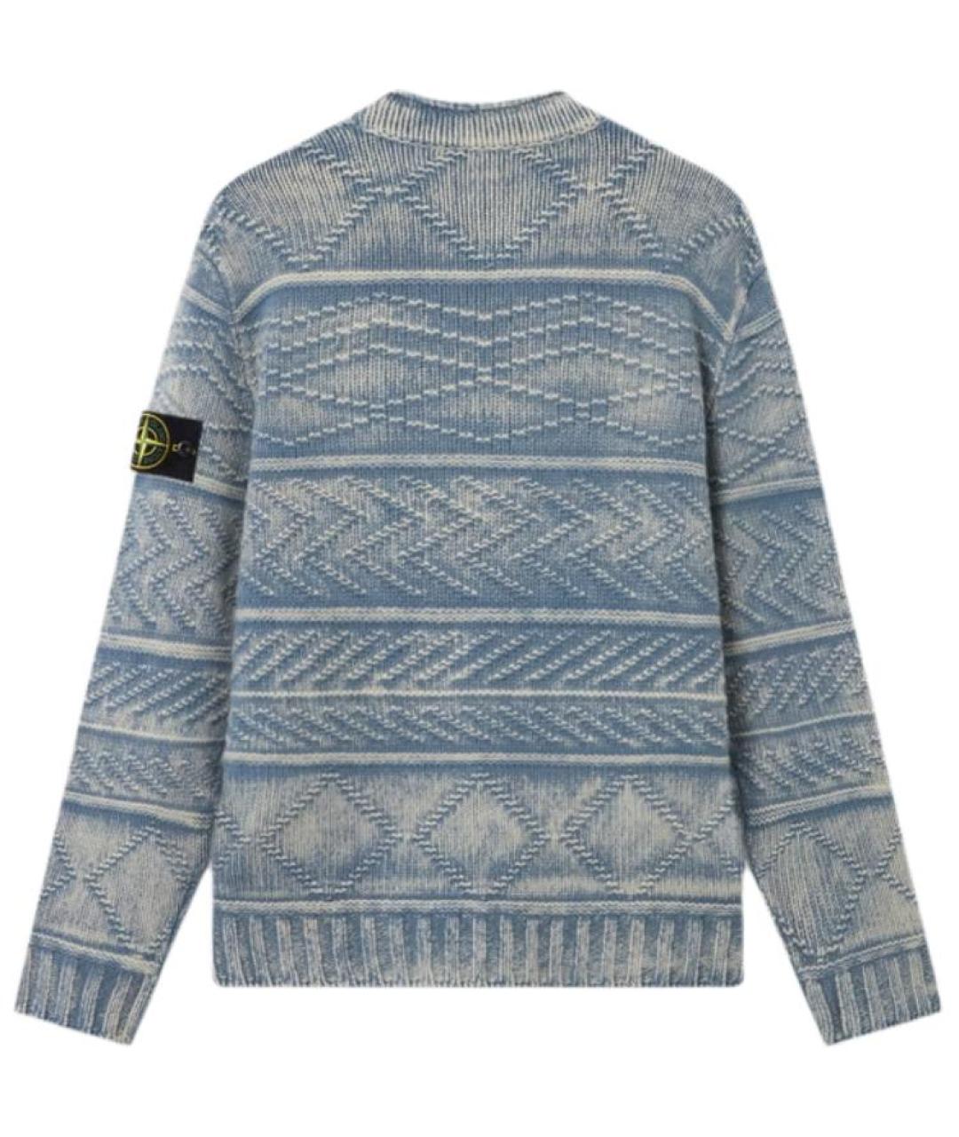STONE ISLAND Синий джемпер / свитер, фото 2