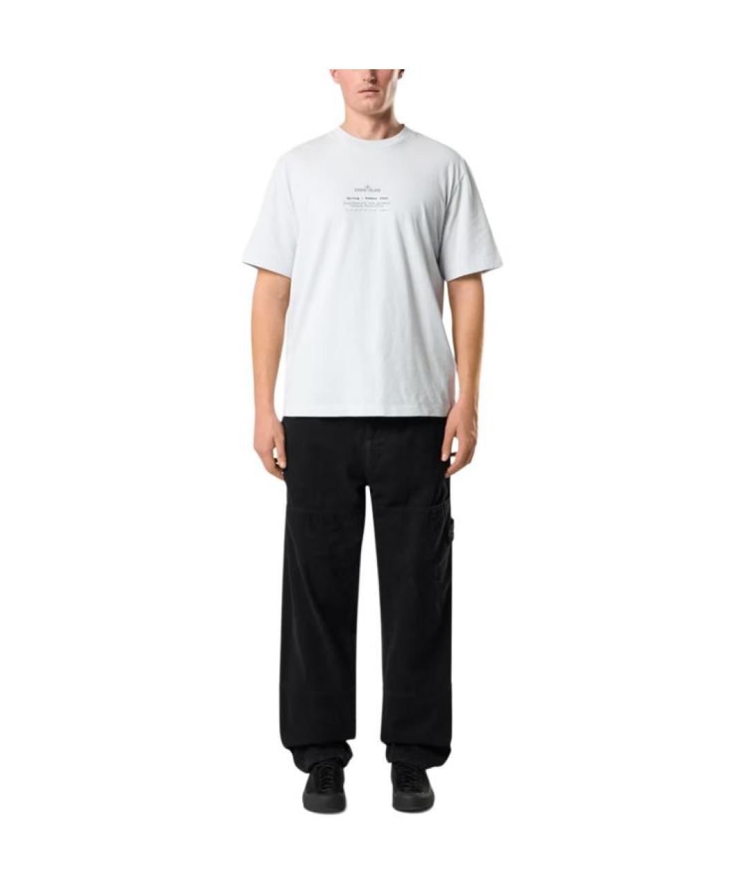 STONE ISLAND Голубая футболка, фото 2