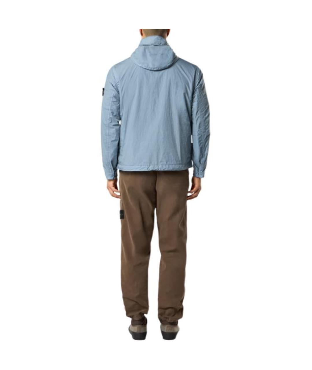 STONE ISLAND Коричневые прямые брюки, фото 4
