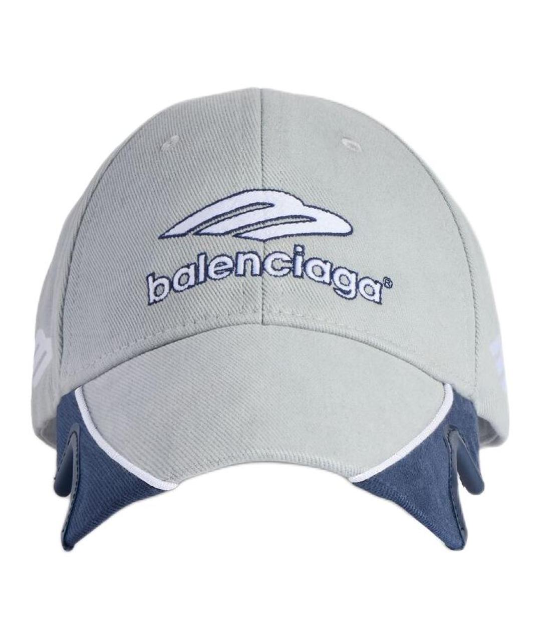 BALENCIAGA Голубая кепка/бейсболка, фото 1