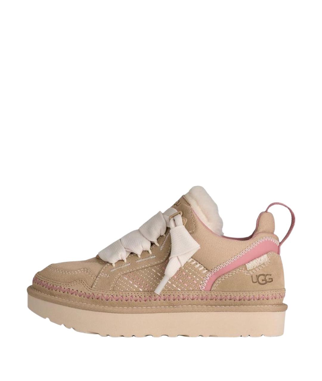 UGG AUSTRALIA Коричневые замшевые кроссовки, фото 7