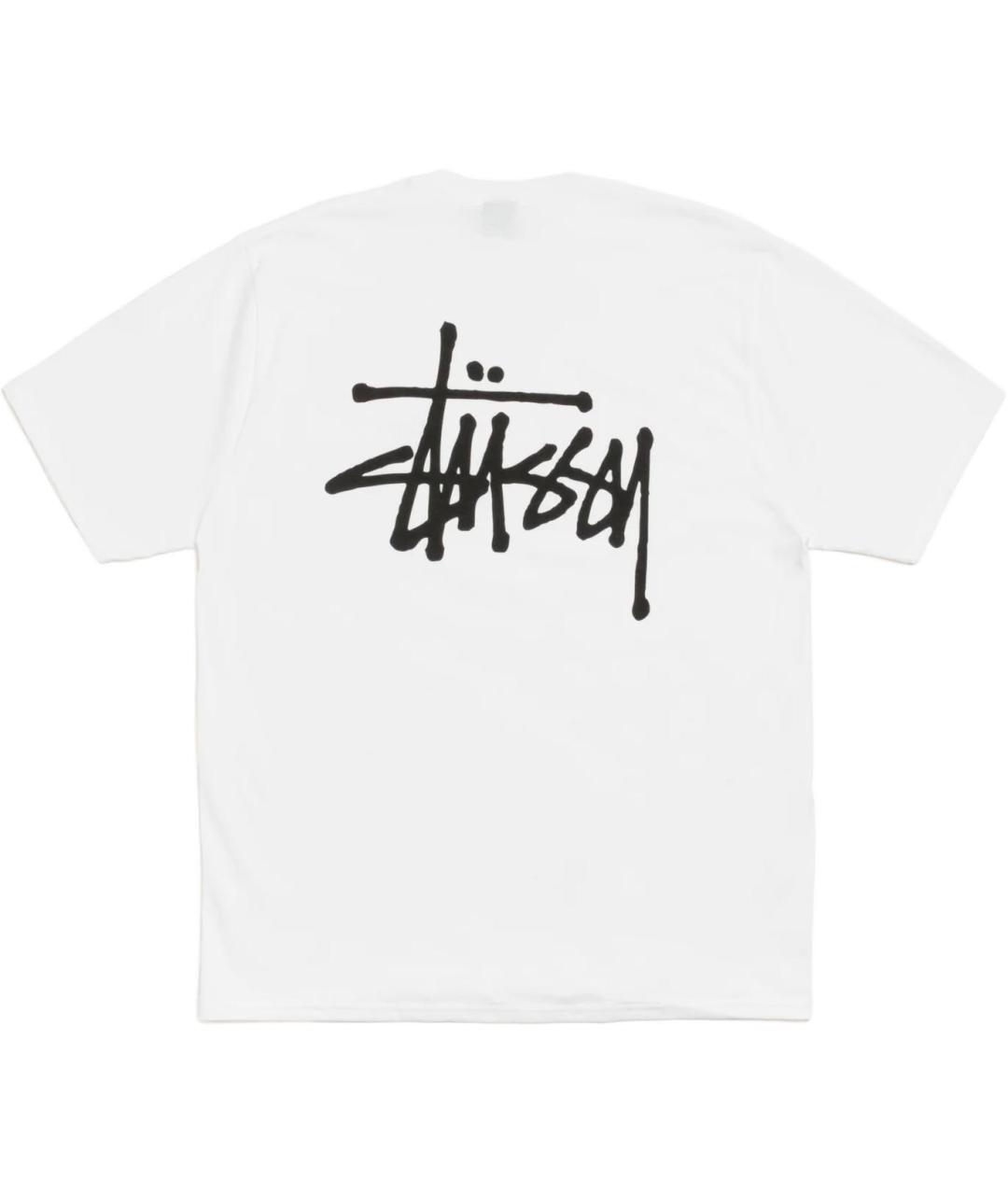 STUSSY Белая футболка, фото 2
