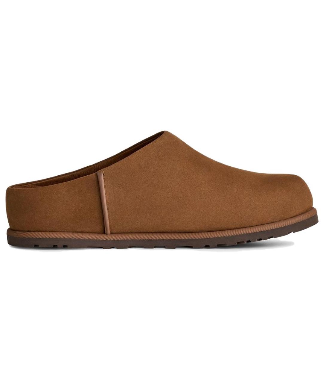 UGG AUSTRALIA Коричневые кожаные мюли, фото 1