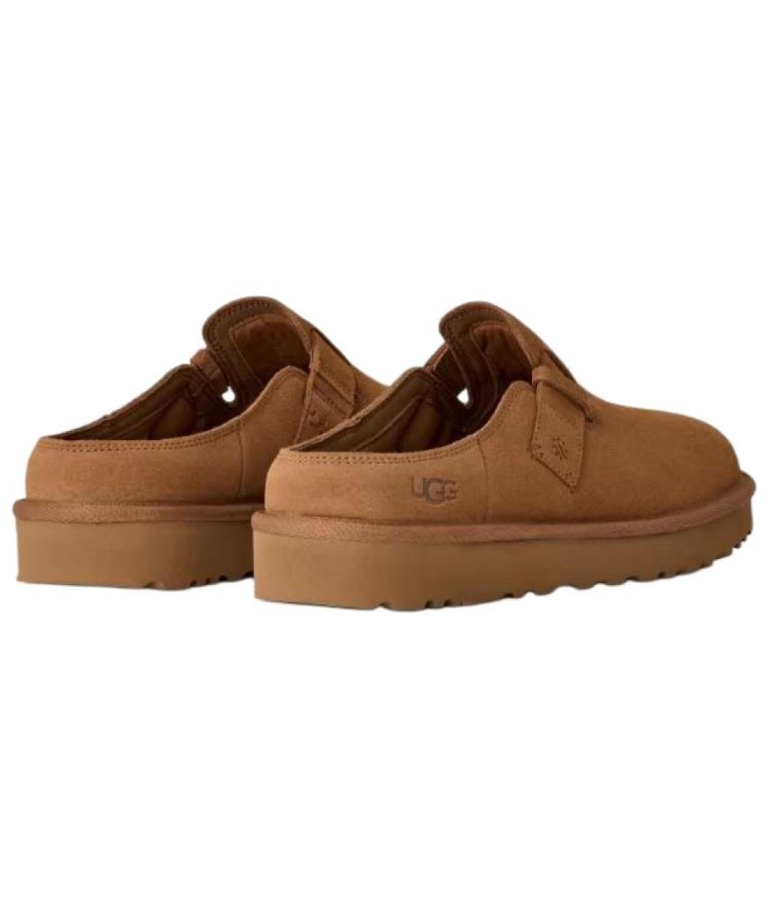 UGG AUSTRALIA Коричневые нубуковые слипоны, фото 4