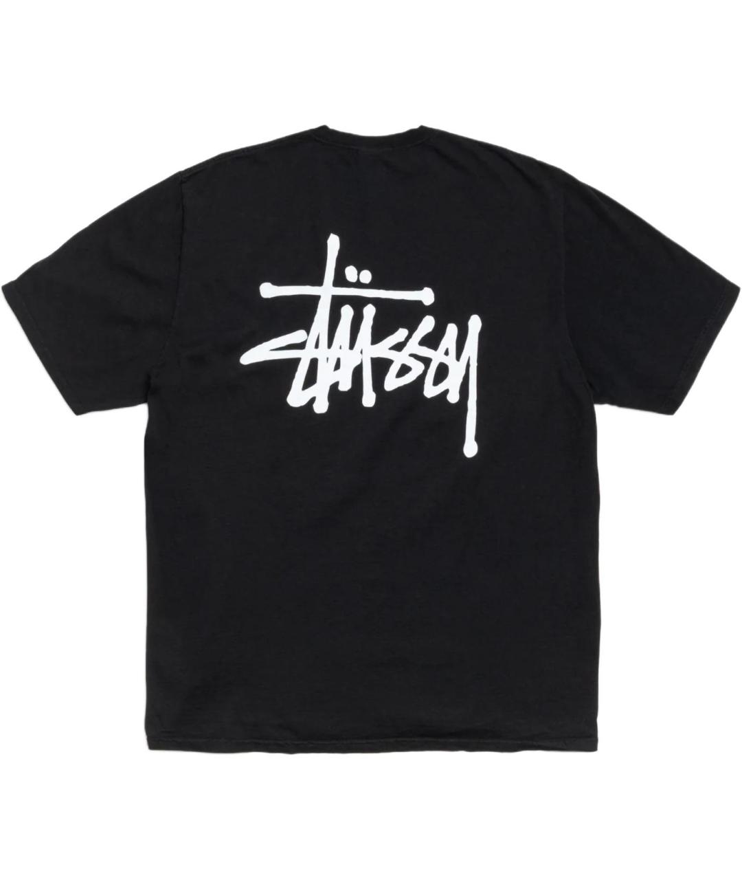 STUSSY Черная футболка, фото 2