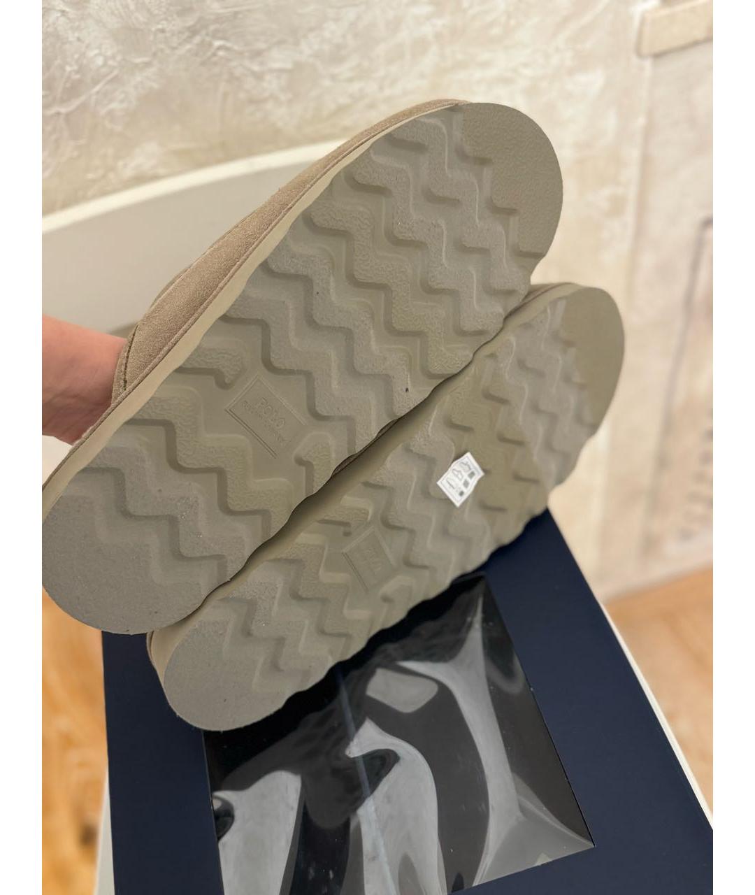 POLO RALPH LAUREN Бежевые шлепанцы, фото 6