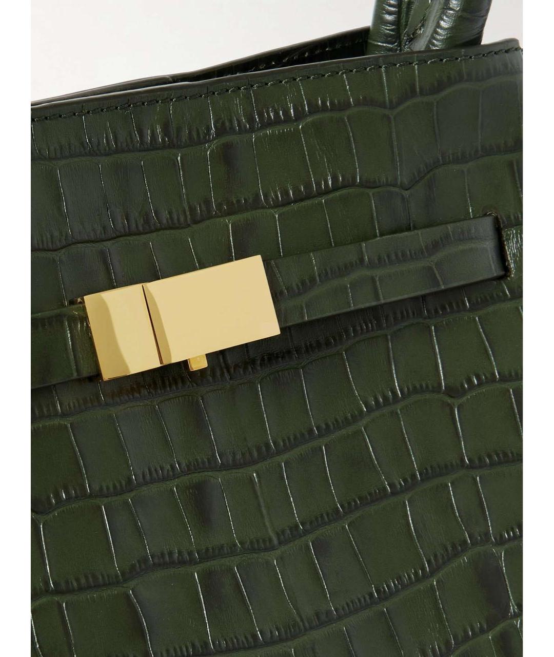 DEMELLIER Хаки кожаная сумка тоут, фото 3