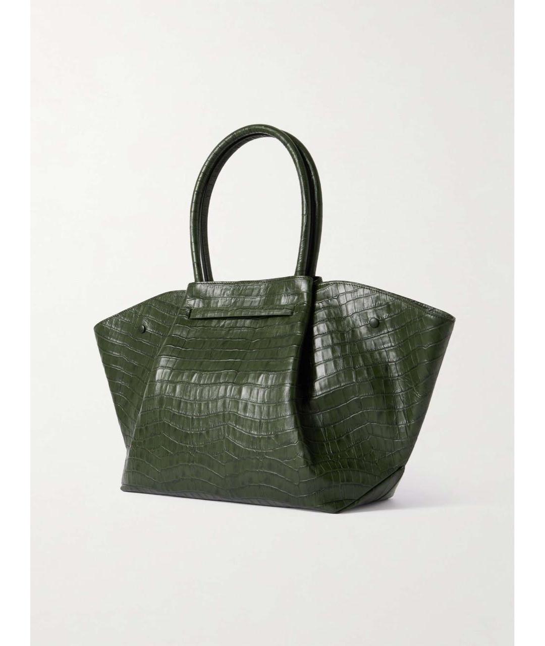 DEMELLIER Хаки кожаная сумка тоут, фото 4