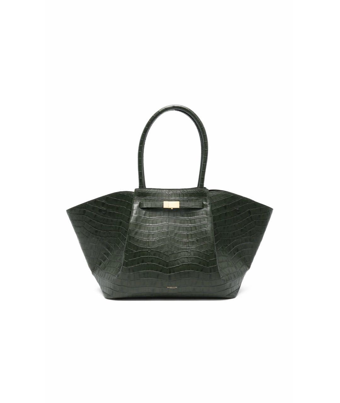 DEMELLIER Хаки кожаная сумка тоут, фото 6