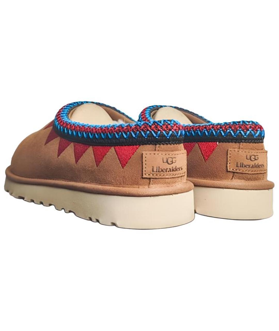 UGG AUSTRALIA Коричневые нубуковые мюли, фото 4