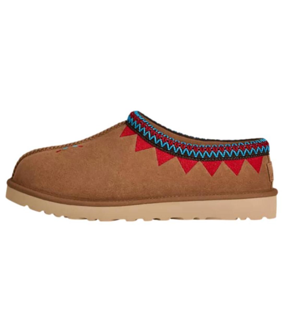 UGG AUSTRALIA Коричневые нубуковые мюли, фото 2