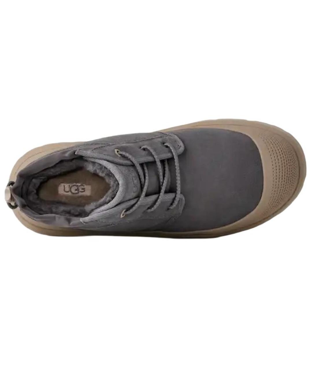 UGG AUSTRALIA Серые замшевые низкие ботинки, фото 4