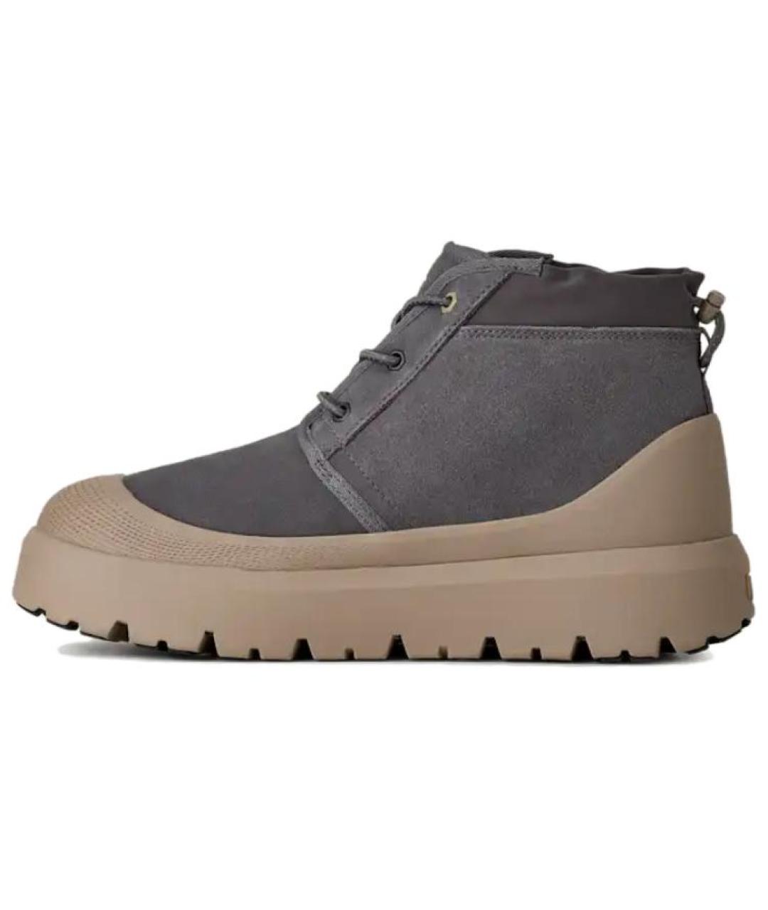 UGG AUSTRALIA Серые замшевые низкие ботинки, фото 2