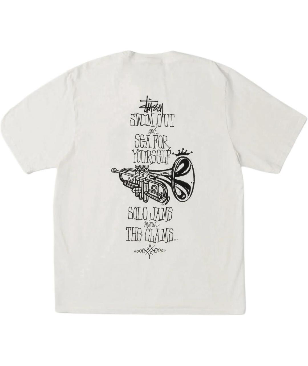 STUSSY Бежевая футболка, фото 2