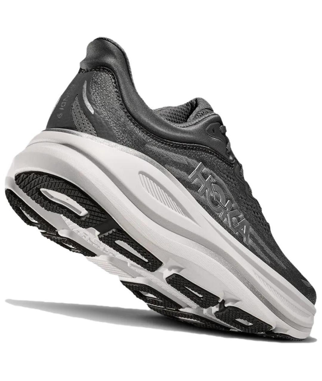 HOKA Серые текстильные низкие кроссовки / кеды, фото 4