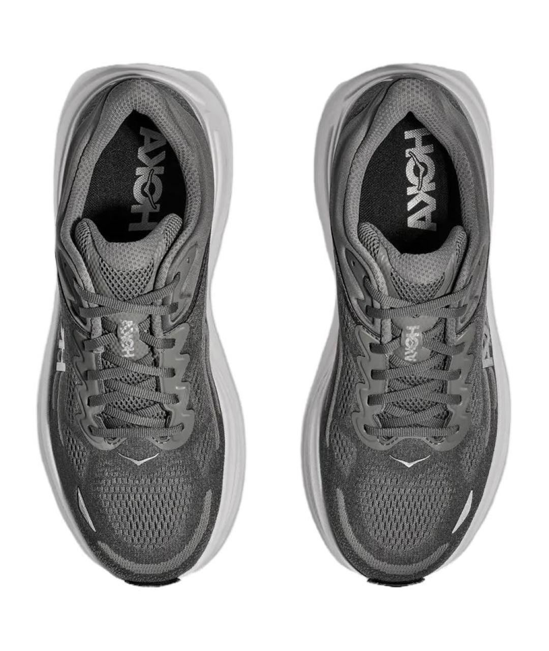 HOKA Серые текстильные низкие кроссовки / кеды, фото 3