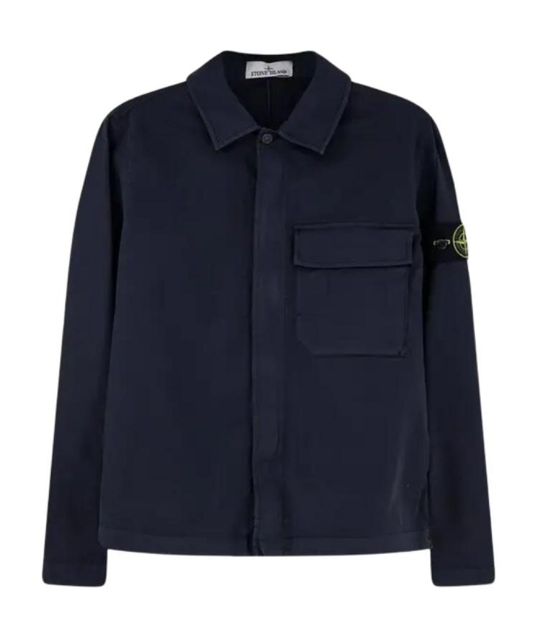 STONE ISLAND Темно-синяя куртка, фото 1