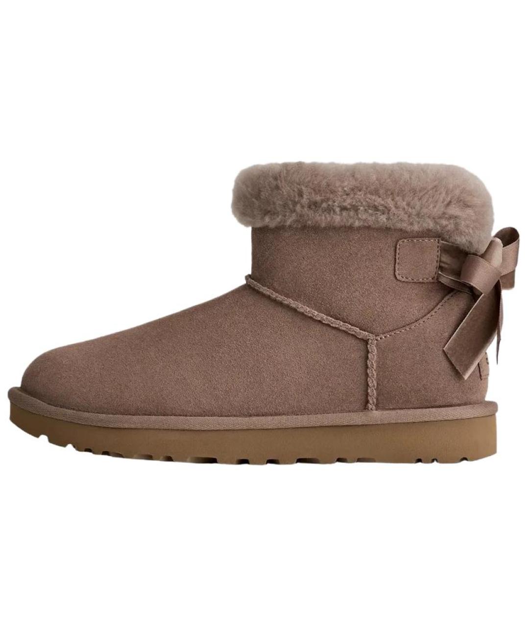 UGG AUSTRALIA Коричневые нубуковые ботинки, фото 3