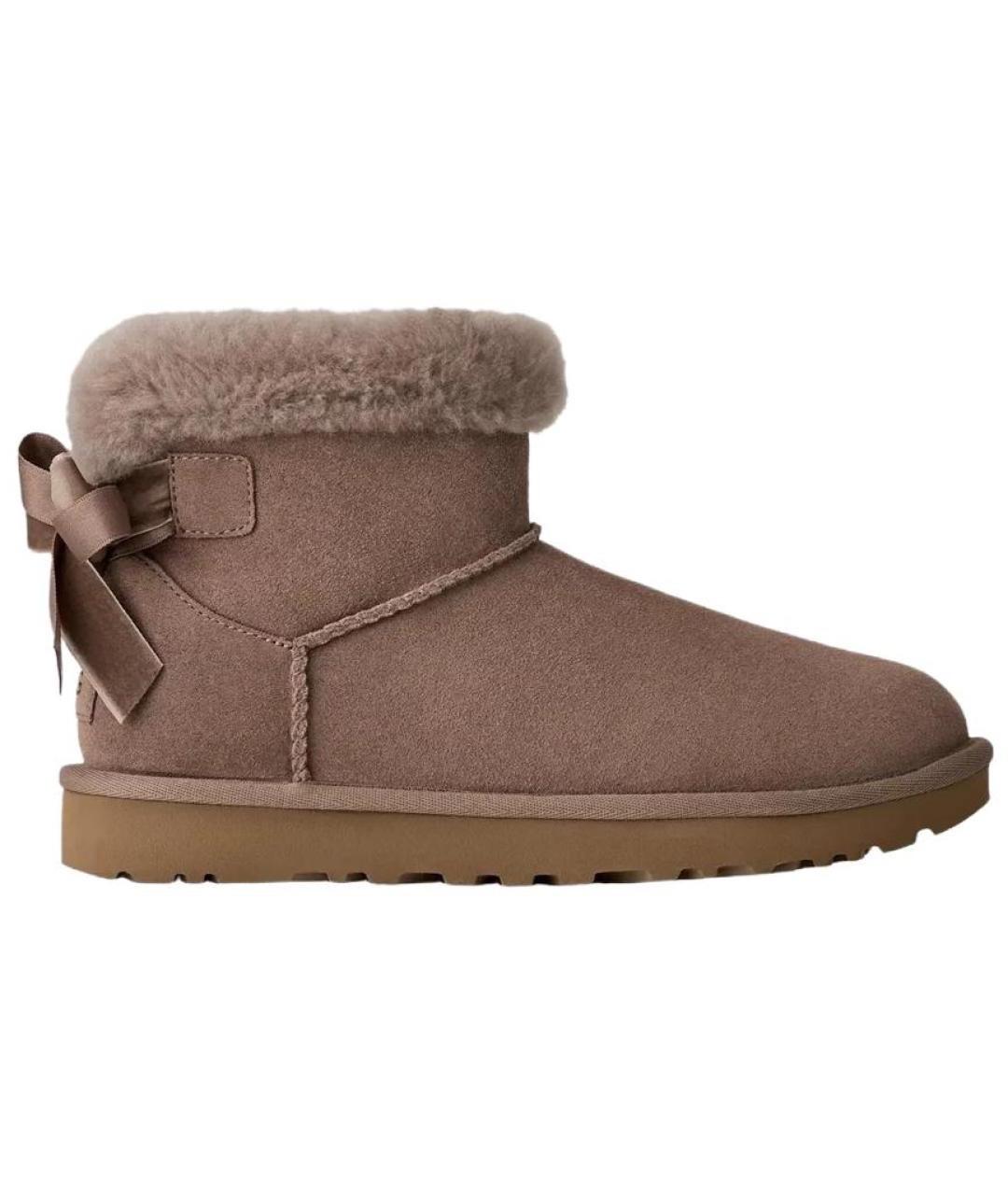 UGG AUSTRALIA Коричневые нубуковые ботинки, фото 1