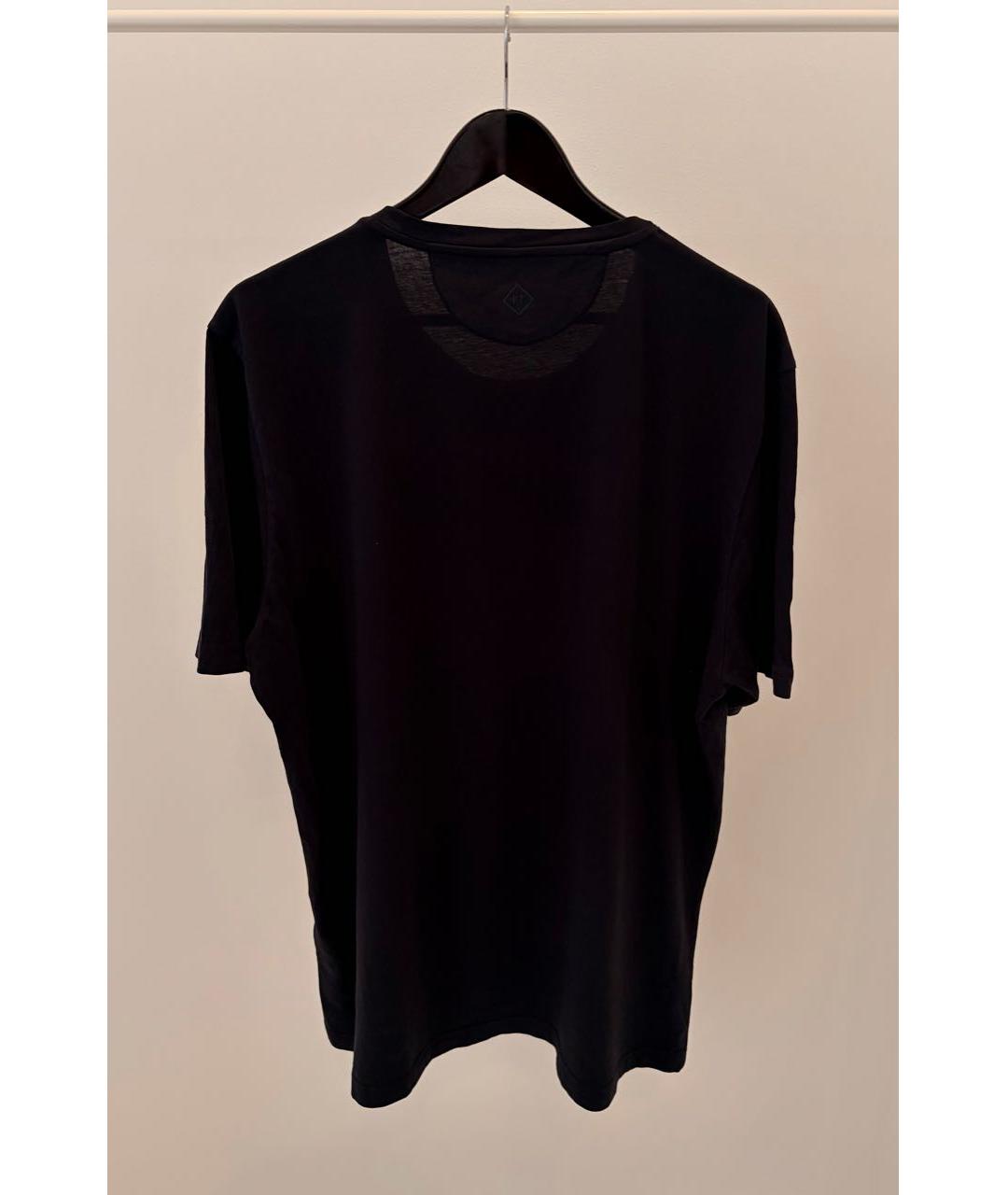 PAL ZILERI Темно-синяя хлопковая футболка, фото 3