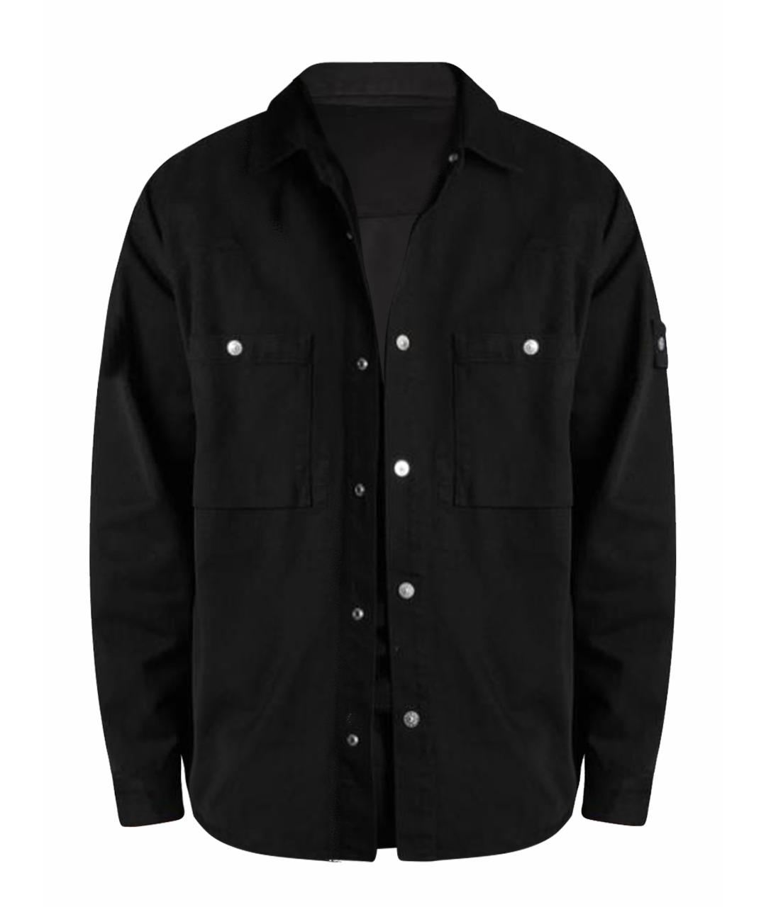 STONE ISLAND Черная классическая рубашка, фото 1