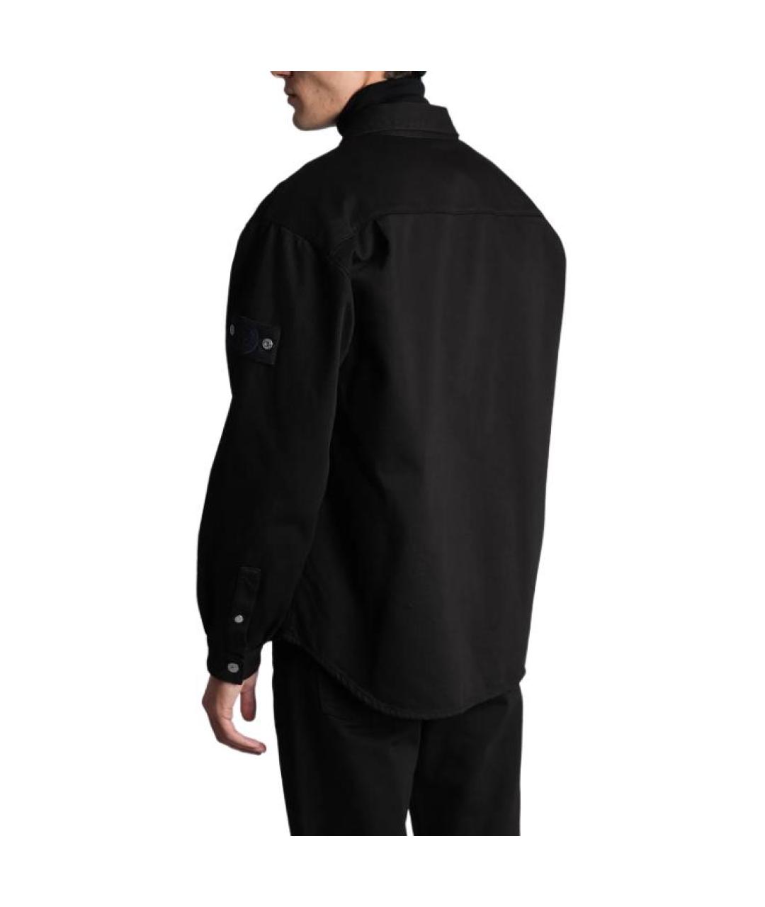 STONE ISLAND Черная классическая рубашка, фото 2