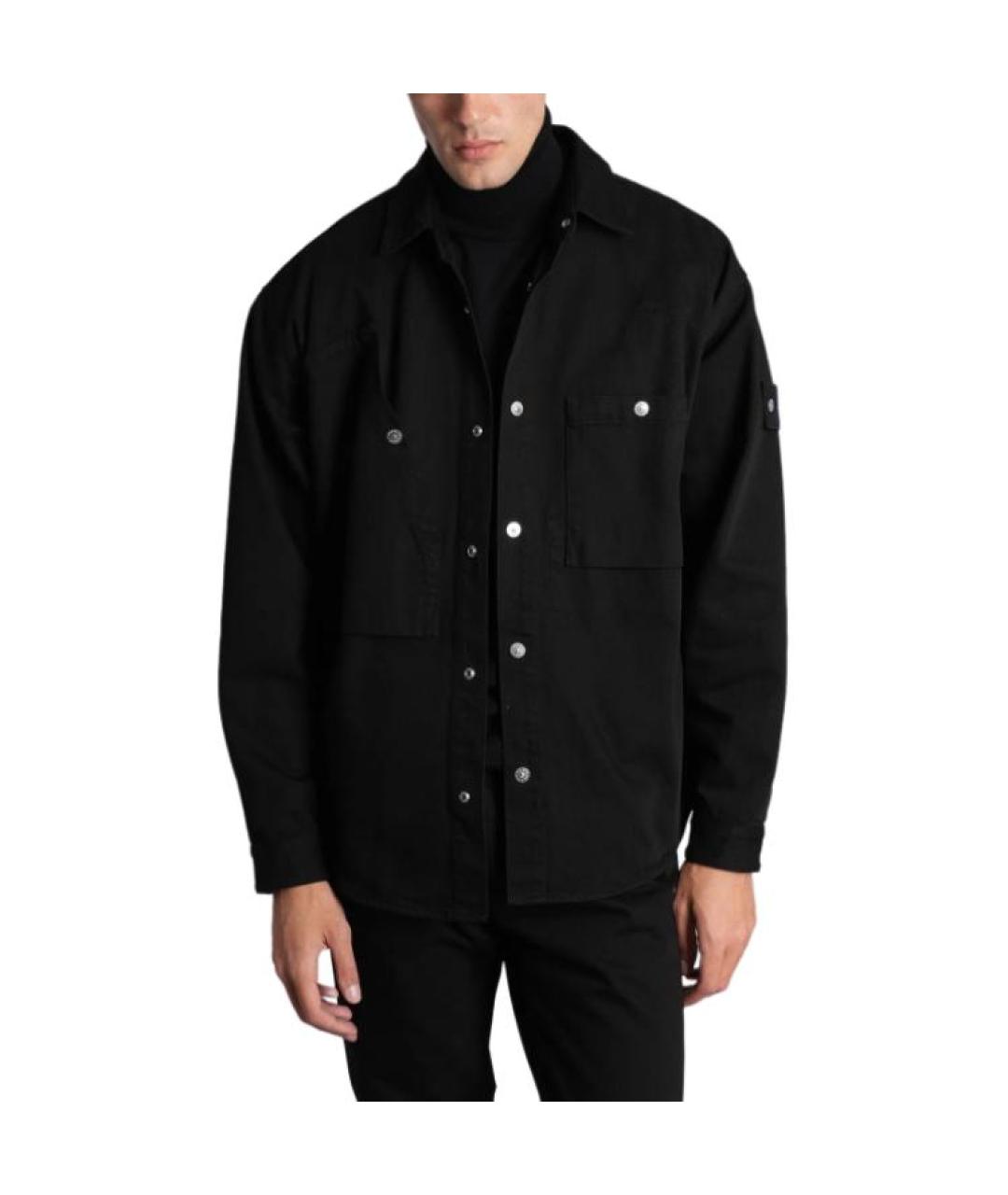 STONE ISLAND Черная классическая рубашка, фото 5