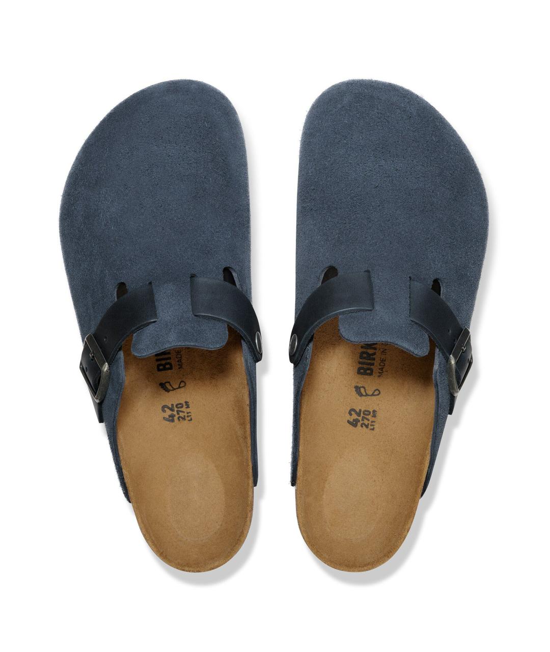 BIRKENSTOCK Синие замшевые сандалии, фото 4