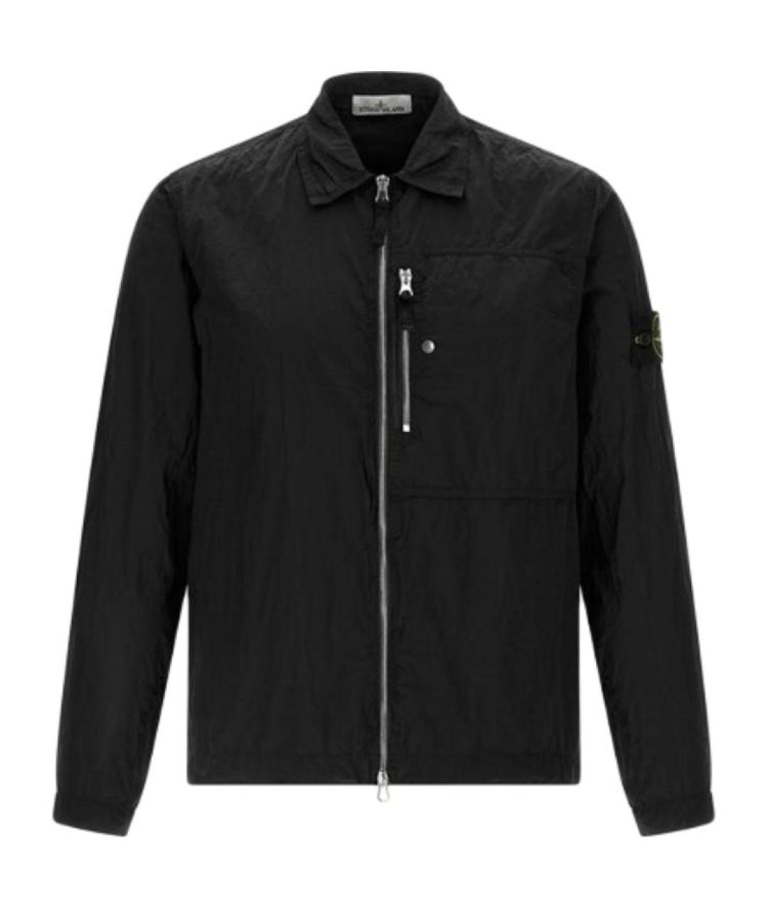 STONE ISLAND Черная полиамидовая куртка, фото 1