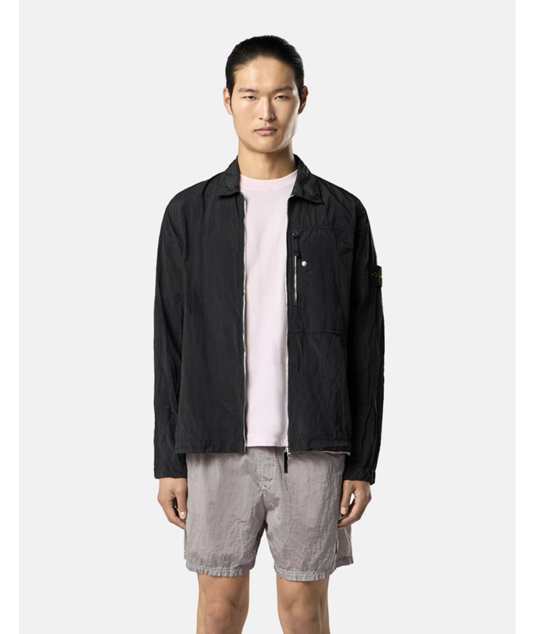 STONE ISLAND Черная полиамидовая куртка, фото 3