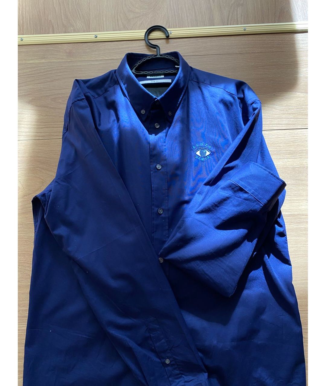 KENZO Синяя хлопковая рубашка, фото 5