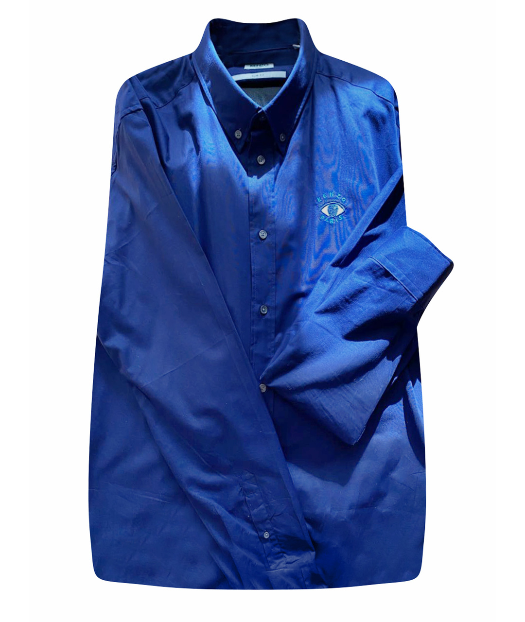 KENZO Синяя хлопковая рубашка, фото 1