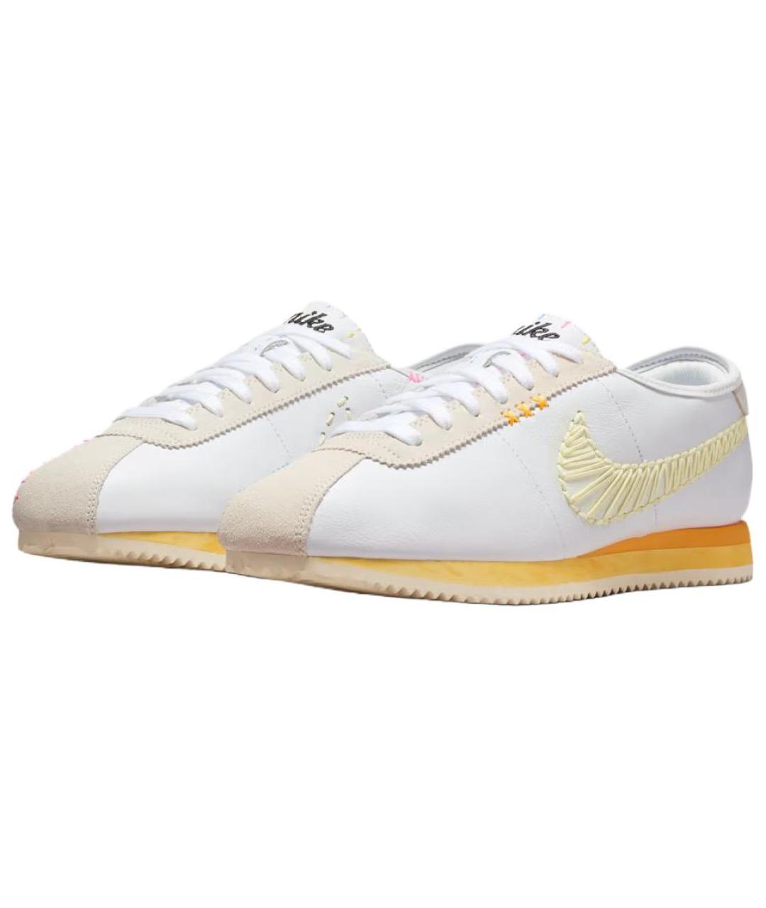 NIKE Белые кожаные кроссовки, фото 3