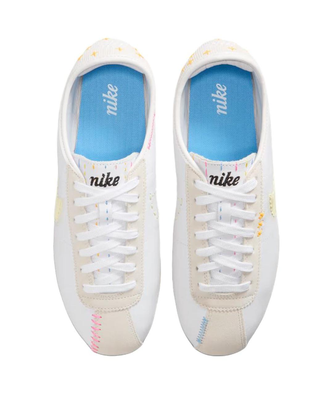 NIKE Белые кожаные кроссовки, фото 4