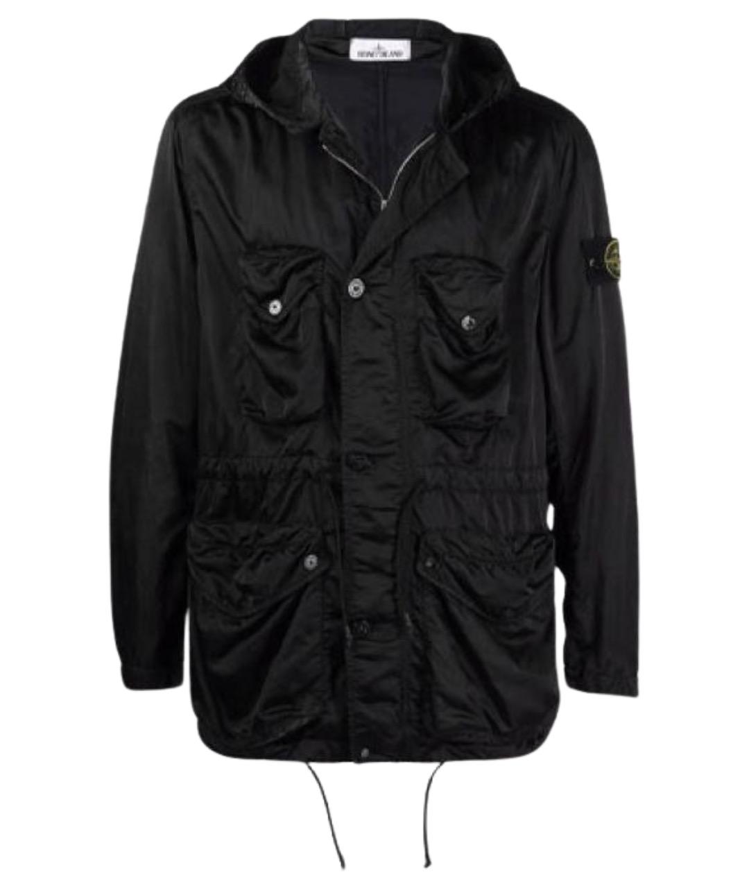 STONE ISLAND Черная полиамидовая куртка, фото 1