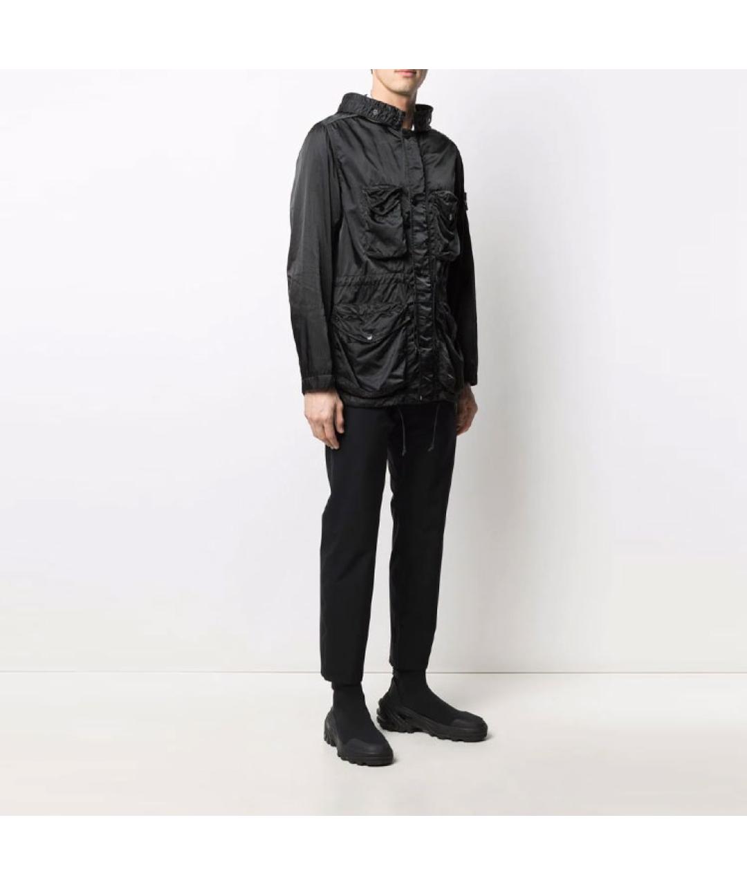STONE ISLAND Черная полиамидовая куртка, фото 3