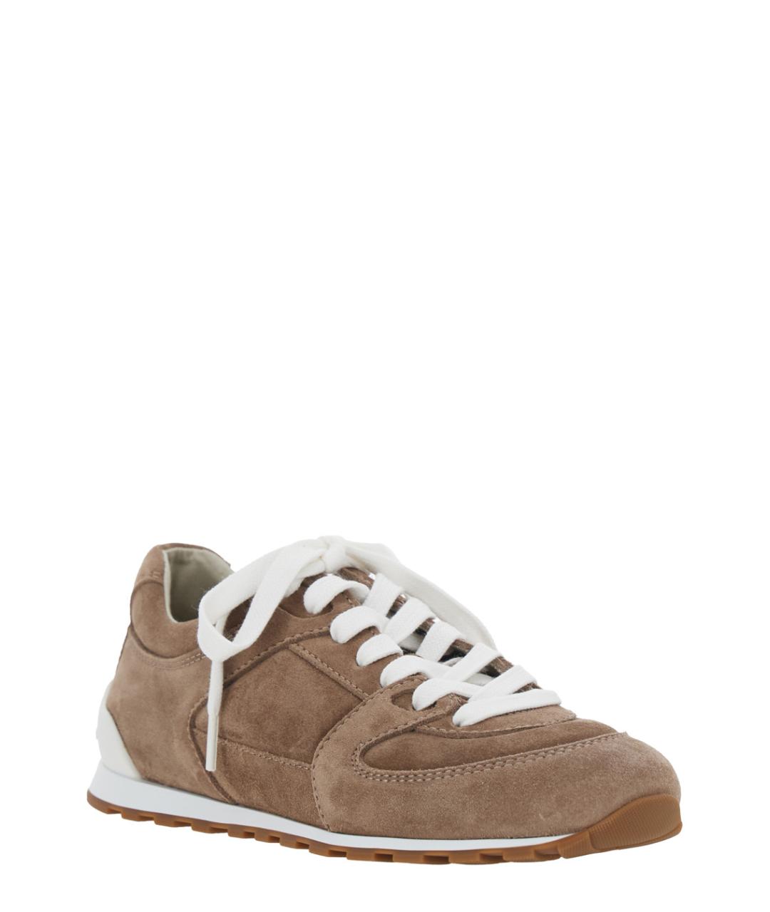BRUNELLO CUCINELLI Коричневые замшевые кроссовки, фото 2