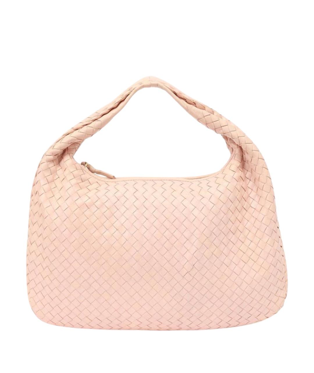 BOTTEGA VENETA Розовая кожаная сумка через плечо, фото 1